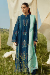 Coco by Zara Shahjahan Winter '24 | D3 A - Pearl | 3PC Khaddar Suit