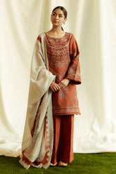 Coco Winter Unstitched'24 By Zara Shahjahan Topaz-4B