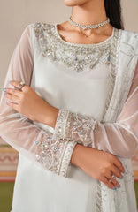 Zarif ROOMAY raw silk trouser and embellished sleeves detail