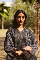 Digital printed silk dupatta of Aziel luxury suit