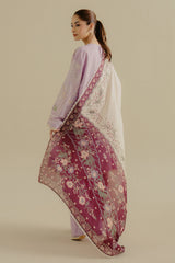Embroidered lawn back of Nyssa-10B suit