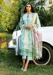 Sadaf Fawad Lawn '25 | Mid Summer Evening-3A | 3PC Embroidered Lawn Suit