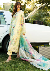 Sadaf Fawad Lawn '25 | Mid Summer Evening-3B | 3PC Embroidered Lawn Suit
