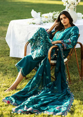 Sadaf Fawad Lawn '25 | KOI-8B | 3PC Embroidered Lawn Suit