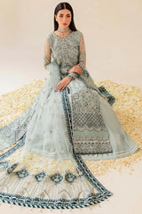 Front bodice embroidery on Farasha Freya net dress