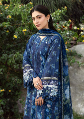 Elaf Chikankari Prints With Chiffon Dupatta '26 | ERC-3B NEEL