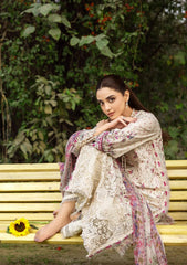 Elaf Chikankari Prints With Chiffon Dupatta '26 | ERC-5A MEHR