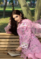 Elaf Chikankari Prints With Chiffon Dupatta '26 | ERC-3A MAN MAYAL