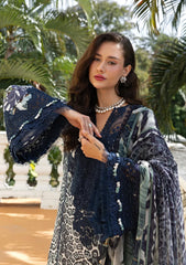 Elaf Signature - Embroidered Prints Collection With Chiffon Dupatta '26 | ESA-3B VICTORIAN MUSE