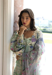 Elaf Signature - Embroidered Prints Collection With Chiffon Dupatta '26 | ESA-6B EVELINE WHISPER