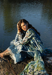 Elaf Signature - Embroidered Prints Collection With Chiffon Dupatta '26 | ESA-7B SEA ENCHANTRESS