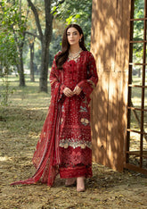 Elaf Chikankari Prints With Chiffon Dupatta '26 | ERC-1B MARJAAN