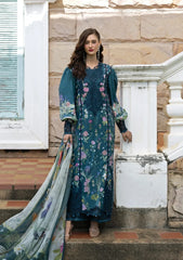 Elaf Signature - Embroidered Prints Collection With Chiffon Dupatta '26 | ESA-5A OCEANA VEIL