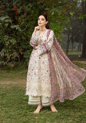 Elaf Chikankari Prints With Chiffon Dupatta '26 | ERC-5A MEHR