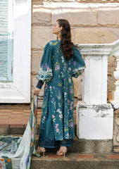 Elaf Signature - Embroidered Prints Collection With Chiffon Dupatta '26 | ESA-5A OCEANA VEIL