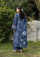 Elaf Chikankari Prints With Chiffon Dupatta '26 | ERC-3B NEEL