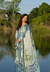 Elaf Signature - Embroidered Prints Collection With Chiffon Dupatta '26 | ESA-7B SEA ENCHANTRESS
