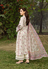 Elaf Chikankari Prints With Chiffon Dupatta '26 | ERC-5A MEHR