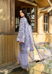 Elaf Chikankari Prints With Chiffon Dupatta '26 | ERC-6B IRIS