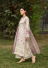 Elaf Chikankari Prints With Chiffon Dupatta '26 | ERC-5A MEHR