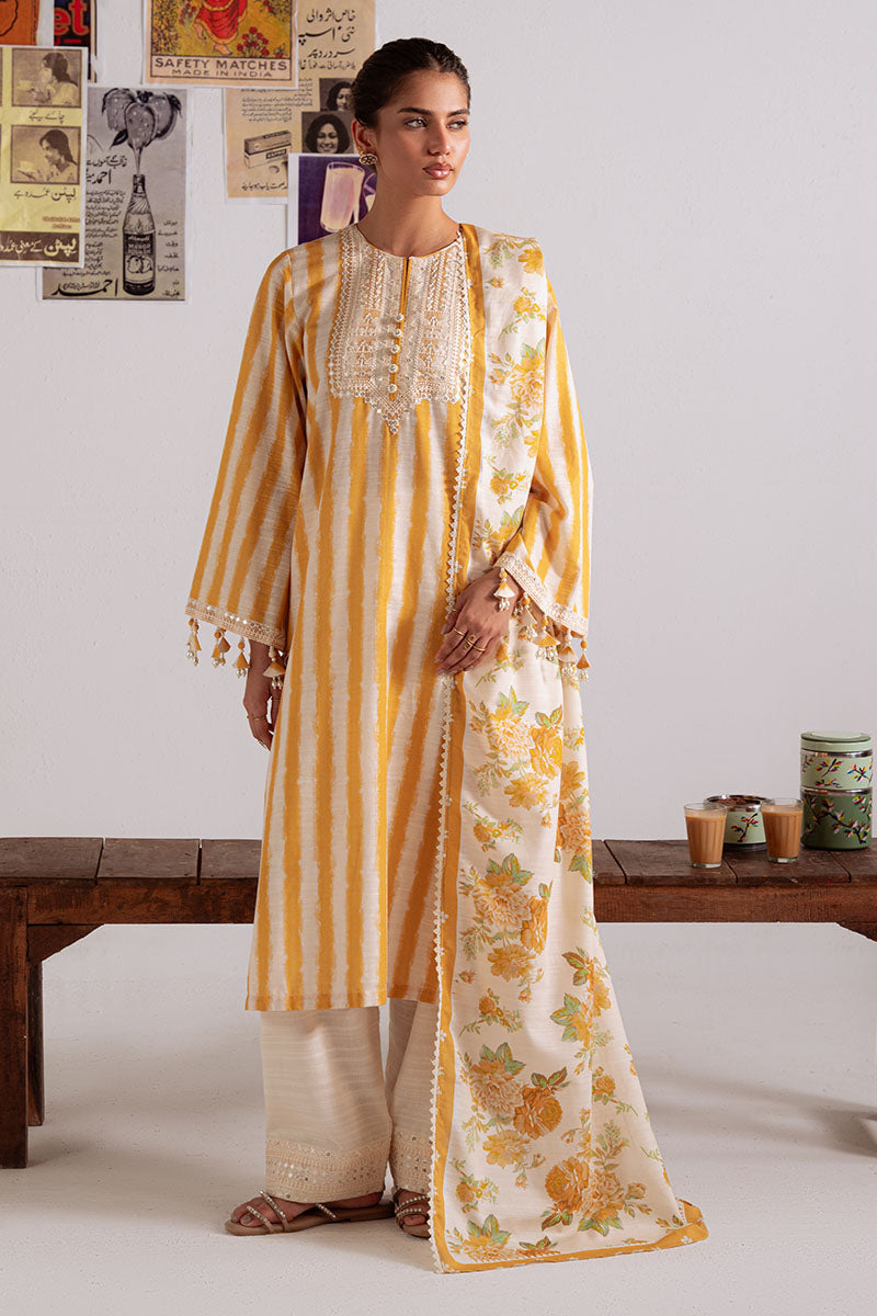 Ochre Bliss — ivory tones, warm khaddar, pure winter elegance.