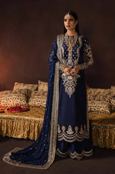 Maya | Luxury Embroidered Raw Silk 3PC Suit