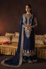 Maya | Luxury Embroidered Raw Silk 3PC Suit