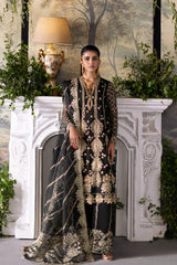 Saad Shaikh Celestia Organza Suit - Front View (Fleurie Vol 3 Collection)