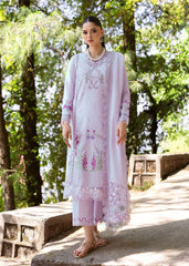 Embroidered center panel of Saira Shakira FAYE 7-A lilac lawn suit