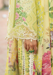 Sleeve Border Embroidery - Lemon Spritz Lawn Suit