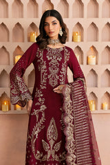 Ramsha Shehnai Rawsilk'25 | SS-102 | 3PC Embroidered Rawsilk Suit