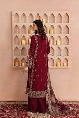 Ramsha Shehnai Rawsilk'25 | SS-102 | 3PC Embroidered Rawsilk Suit
