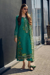 CHARIZMA POSHIMA psw5-13 WINTER | 3-pc Unstitched Embroidered peach Leather Shirt