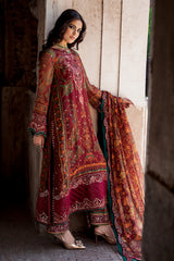 Charizma VASAL VOL- 01 2026 | 3-PC Unstitched Embroidered Chiffon Collection VSLW6-04