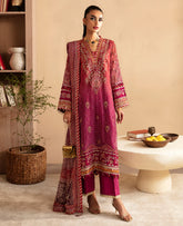 Xenia ARISA Dress - Front View (Embroidered Printed Chiffon)