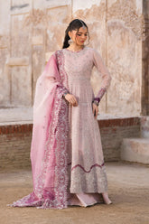 Xenia AYZAL Embroidered Chiffon Dress - Front View