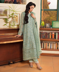 Xenia OLGA Embroidered Chiffon Dress - Front View
