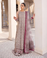 Xenia SHAIFALI Embroidered Net Dress - Front View with Organza Patch