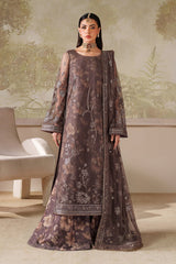 Zarif Zaneera Mahveer light brown sequins embroidered formal outfit