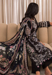 Printed Chiffon Dupatta - Zavi Dahlia 3-Piece Lawn Set
