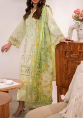 Zavi ZV-102 Peony Lawn Suit – Front View (Azalea Edit’25 Collection)