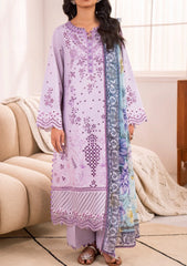 Zavi ZV-106 Wisteria Embroidered Lawn Suit - Front View (Azalea Collection)