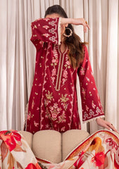 Hand-Embroidered Sleeves - Zavi Azalea Lawn Edit'25