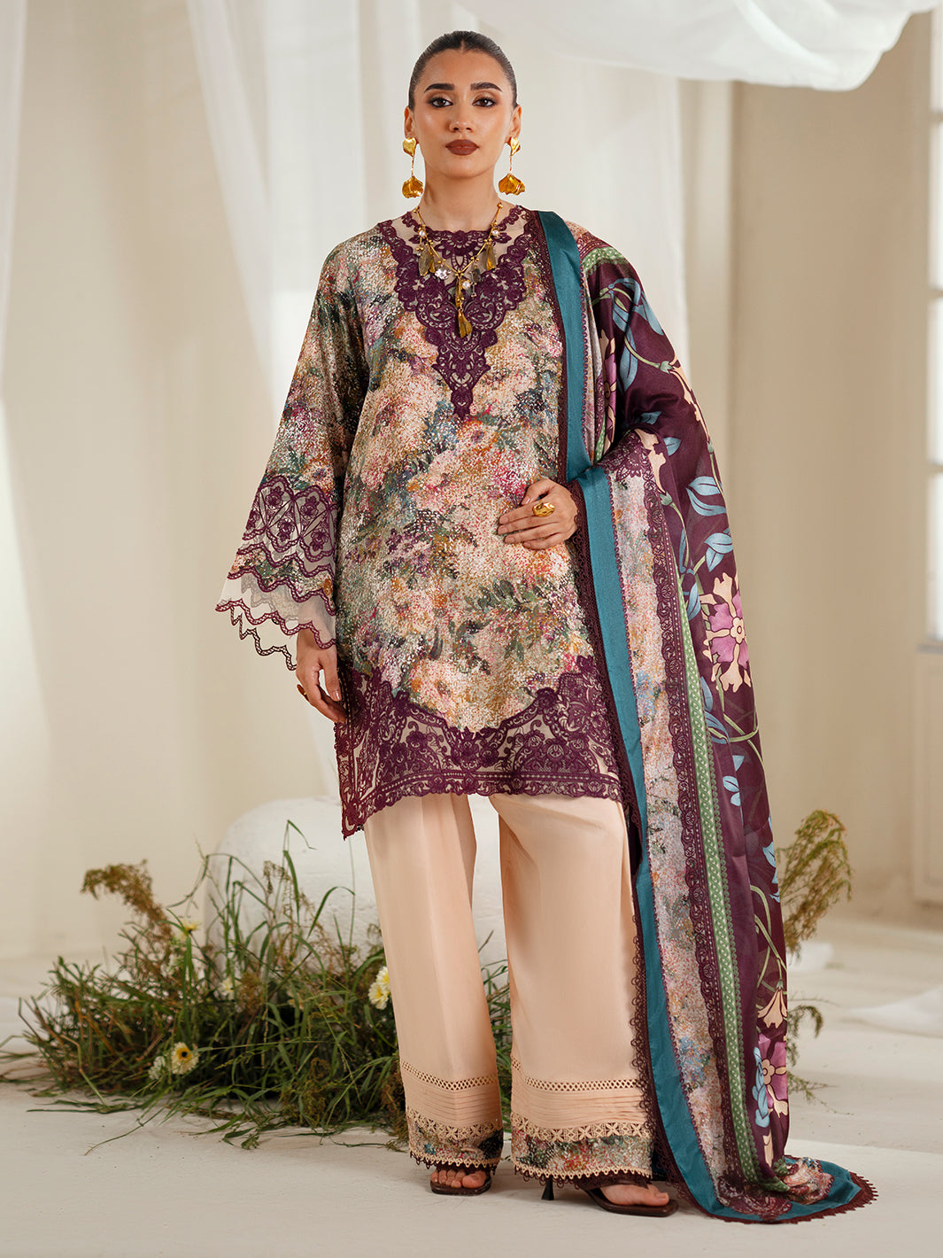 Eres Bonita | 1104-B | 3PC viscose printed