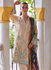 Farah Talib Aziz Luxury Lawn Unstitched '26 | Isabella Sand