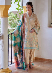Farah Talib Aziz Luxury Lawn Unstitched '26 | Isabella Sand