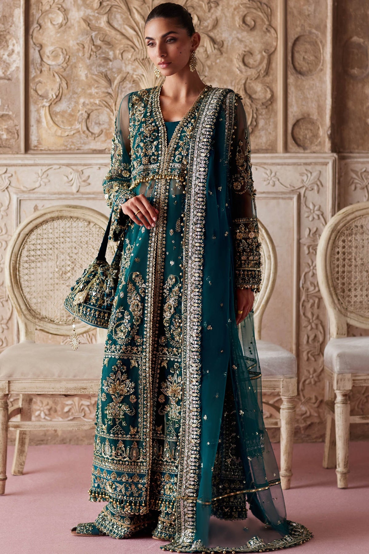 Zaha Wedding Collection GOSSAMER '25 | AYLIN-E-JADE (ZC25-05)