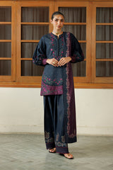 Iznik Pre Fall '26 | IPF-26 Embroidered Printed Viscose Linen