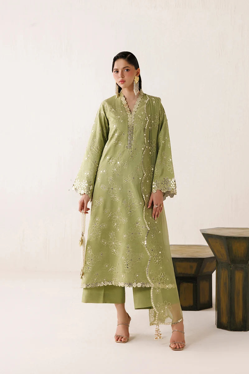 Farasha | Veira Raw Silk '26 | Moss Grace