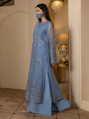 Chandni By Flossie | Nivara - 3 Piece Embroidered Chiffon Dress